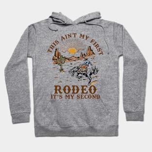 This Ain't My First Rodeo Its My 2nd Birthday Wild West Themed Hoodie